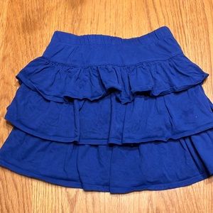 EUC sz 9 Gymboree blue knit cotton skirt with shorts